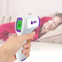 Front contactless infrared medical thermometer for children and adults - batteries not included