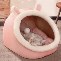 Piękne i przytulne łóżko dla kota: miękka i