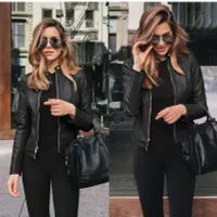 Stylish leather jacket for ladies- more colours