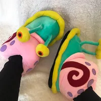 Women's cotton warm slippers in the shape of a snail