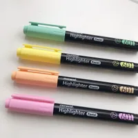 Original trendy stylish modern monochrome highlighter marker for decorating notes