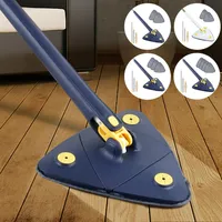 Mop telescopic triunghiular 360° mop rotativ pentru curățare mop ajustabil pentru curățare umedă și uscată mop pentru podea de casă