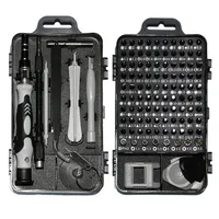 Jeu de tournevis multifonctions 115 pièces - Kit de tournevis pour réparations électroniques et téléphones - Kit professionnel pour réparation de téléphones, PC et électronique