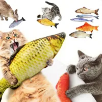 Plyšová rybka pro kočky se škrábadlem a šantou kočičí