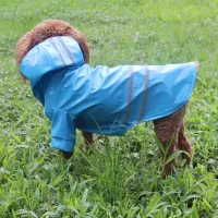 Luksusowy wodoodporny płaszcz przeciwdeszczowy dla psa z elementami odblaskowymi w różnych opcjach kolorystycznych Soulnik