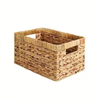 1 pc Water hyacint storage basket with built-in handles