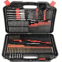 246pcs/set Drill Set With Storage Box, HSS Spiral Drill, Titan Covered Wood And Metal Drills For Cutting Drilling Polishing
