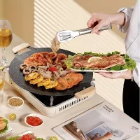 1 round grill on Korean BBQ with non-sticky surface - for domestic and outdoor use