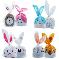 Easter candy bags with rabbit motif 50pcs