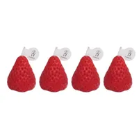 Decorative scented candles strawberry 4 pcs