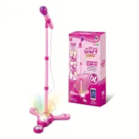 Music microphone for children with stand and karaoke effects - A fun toy to develop musical talent