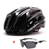 Cycling helmet + polarized glasses