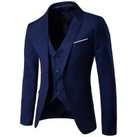 Men's fashion set | Jacket + vest + trousers
