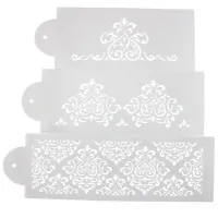 Set of stencils for decorating with ornament 3 pcs