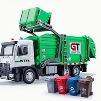 Collector's model of a garbage truck with sound and light function