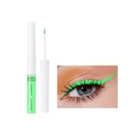 Neon eyeliner shining under UV light Waterproof light liquid lines Liquid neon eyeliner