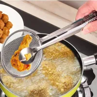 Universal stainless steel oil collector for fried foods - practical kitchen helper