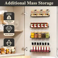 Organizer of the Stand Na Spices, Upgrade Glue Pro Holder Stand Na Spices No Hole, Wall Stand Na Spices Do Kitchen Boxes, Walls, Pantry, Door Wall Boxes