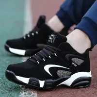 Winter men's sneakers with fur, anti-slip warm shoes, warm sneakers in autumn and winter