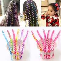 Colored hair styling hair extensions for children
