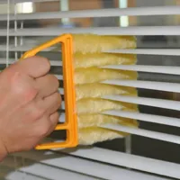 Universal microfiber cleaning brush for windows, air conditioning and blinds