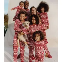 Świąteczna piżama rodzinna - czerwona