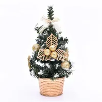 1 kus umelý stôl mini vianočný stromček na dekoráciu - 20 cm
