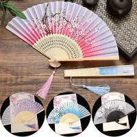 Japanese fan with floral motif