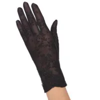 Women's sheer gloves with lace