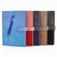 Modern smaller organized notebook for notes in size A5 with erase pen