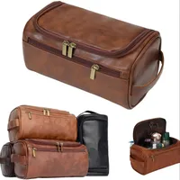 Men's cosmetic bag with large capacity - travel shaving kit for witnesses