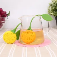 Szilikon teaszűrő citrom
