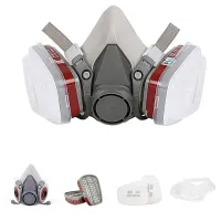 Bezpečnostní maska s filtrem - 15v1 ochrana proti prachu, barvám, formaldehydu, broušení, leštění a stříkání - Bezpečnostní maska proti chemikáliím
