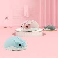 Cute wireless mouse in the shape of a hamster