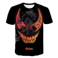 Dziecięcy nowoczesny t-shirt z krótkim rękawem z nadrukiem 3D Venom Margot