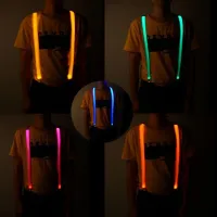 Fashionable luminous LED suspenders