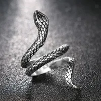 Men's ring with snake