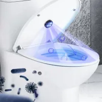 Waterproof UV lamp for a clean toilet