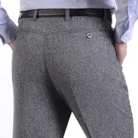 Pantalon de cérémonie élégant à taille haute pour hommes