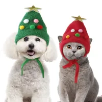 Hats for pets in the form of a Christmas tree