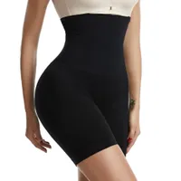 Pantaloni scurți pentru femei cu control al burticii, Pantaloni cu talie înaltă, Body Shaper pentru coapse medii, Modelatoare pentru doamne