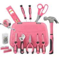 67 piece tool kit - perfect set of tools for own use for creative ladies - 32,0 cm x 21.08 cm necessity for everyday decoration and maintenance