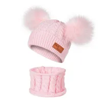 Children's winter hat and neck warmer set