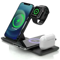 Docking Station Wireless 4 în 1 cu suport Qi