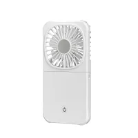 Ventilateur portable pliable à porter autour du cou avec fonction powerbank