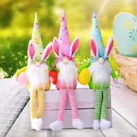 Easter decoration - coloured elf with long legs