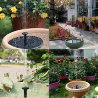 Floating solar garden fountain