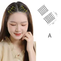 Clamă de păr ruptă invizibilă Unelte de coafat pentru femei Tiara Roll Curve Needle Bangs Fixed Insert Comb Accesorii de stil profesionale