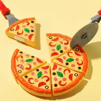 Egy igazi pizza utánzása a Leofwine gyerekjáték konyhában