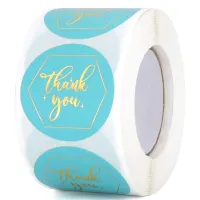 Cute thank you round stickers for Agni gift wrapping